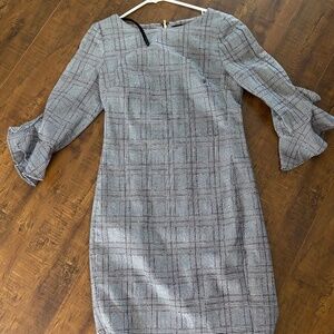 Karl Lagerfeld long sleeve, plaid dress, size 2